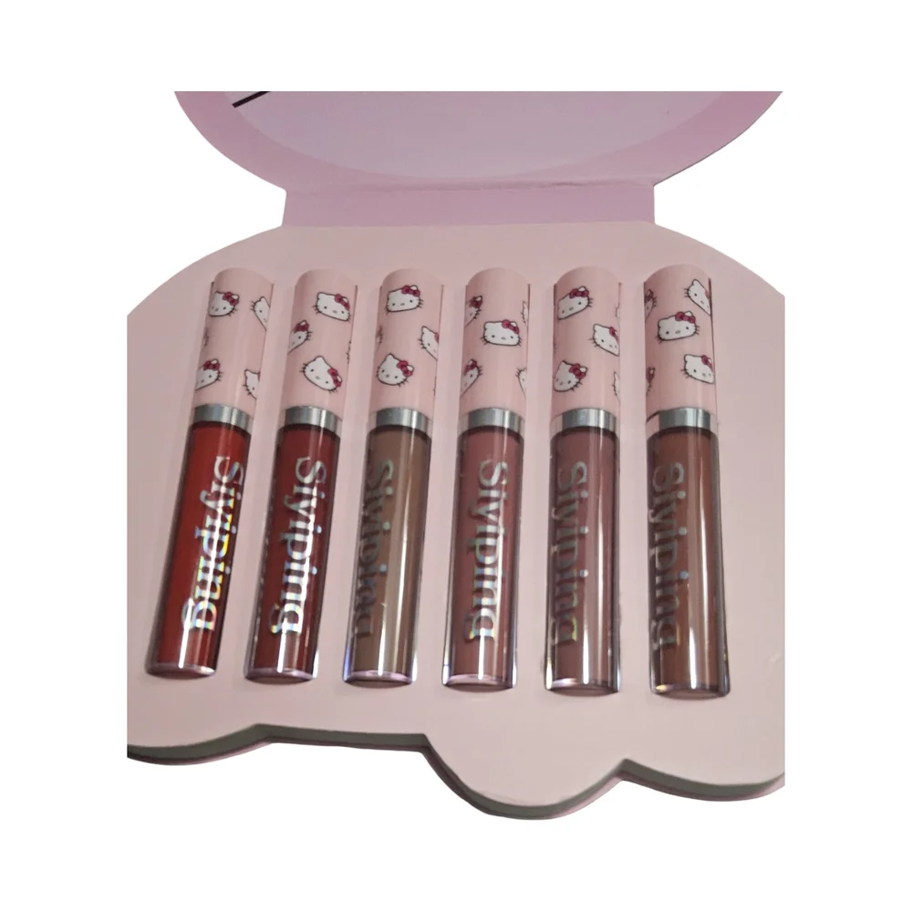 NFS New Hello Kitty Lipstick Set - Pink and Brown Shades 6 shades
